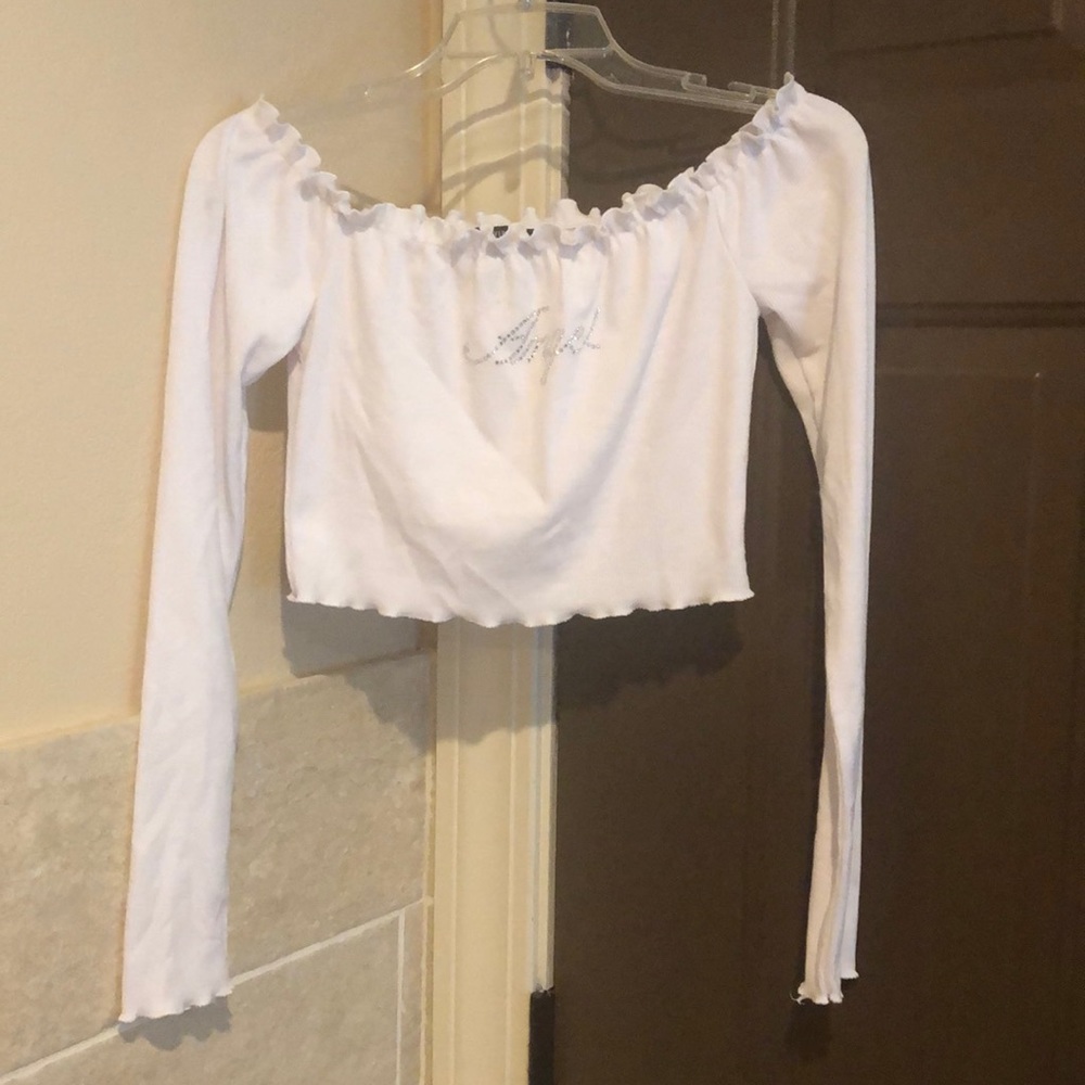 Off the shoulder crop top